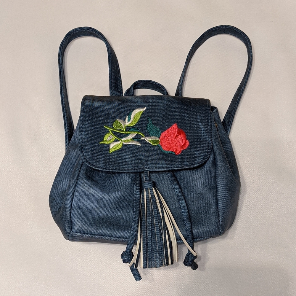 Mini backpack purse for kids with Tassel